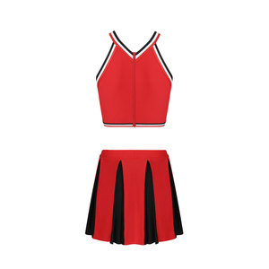 Uniforme de cheerleading classique avec jupe plissée et haut ajusté pour l'esprit d'équipe, ensemble d'uniformes de cheerleading de qualité supérieure - Product Image 4
