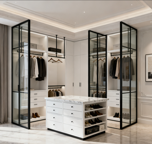 <span class=keywords><strong>Armadio</strong></span> scorrevole affidabile <span class=keywords><strong>con</strong></span> <span class=keywords><strong>specchio</strong></span> integrato nel design di una cabina <span class=keywords><strong>armadio</strong></span> su misura per risparmiare spazio in una camera da letto piccola - Product Image 2