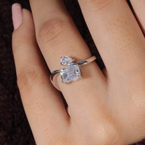 1.11 CT Sparkling Lab สำหรับผู้หญิงมีสีทอง14K และ18K สั่งซื้อเป็นจำนวนมาก - Product Image 3