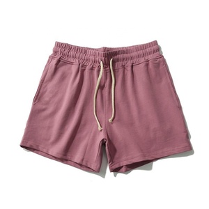 Custom Logo Summer Sweat <b>Shorts</b> For Men Solid Colors With Drawstrings And <b>5</b> <b>Inch</b> <b>Inseam</b> Quick Dry Gym Blank <b>Shorts</b> For Men - Product Image 4