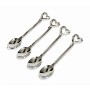 Mesa de comedor de diseño real de acero inoxidable, juegos de cucharas para comer comida con mango MOP PARA CENA DE Hotel y cuchara de postre - Product Image 5