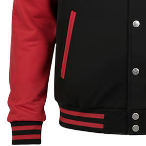 Veste de baseball unisexe en laine OEM 100% avec col de haute qualité Veste universitaire Letterman pour hommes - Product Image 3