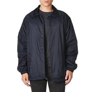 turn down collar men new design jackets Hot Sale Men's Jacket Blank Custom Logo Plain <b>Black</b> <b>Windbreaker</b> Jacket - Product Image 1