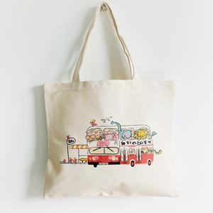 Bolsa de Compras de Tela Orgánica con Logotipo Impreso, Bolsa de Algodón Ecológica Hecha a Mano, Bolsa de Lona - Product Image 5