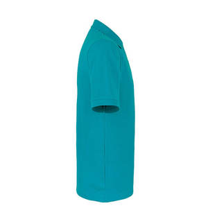 Polo de golf de manga corta para hombre al por mayor, camisa de golf atlética con cuello informal con 3 botones que absorbe la humedad - Product Image 4