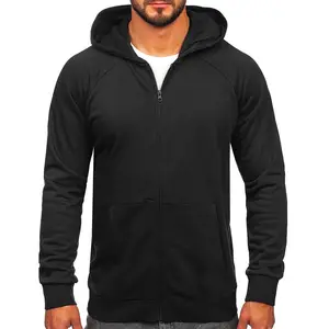 Erkekler spor ceket kapüşonlu ceket Zip 2023 siyah Hoodie toptan kış Hoody