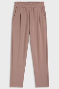 Conjunto de jersey con cuello en V y pantalones de cintura elástica para mujer, de manga larga ropa holgada, traje de chándal informal suave de Color sólido - Product Image 4