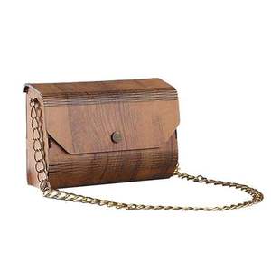 Boîte en bois naturel pochettes pour femmes soirée utilisation mode exportation inde - Product Image 1