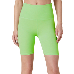 Novedad de 2025, pantalones cortos de Yoga para mujer, ropa deportiva para exteriores, pantalones con bolsillo de malla, cintura alta, ajustados para correr, Unisex, servicio OEM - Product Image 1