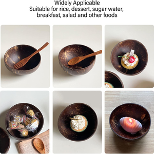 ชามกะลามะพร้าวธรรมชาติแบบกําหนดเองบ้านไร่ชามแกะสลักมือชามกะลามะพร้าวสําหรับเทียนจากเวียดนาม - Product Image 5