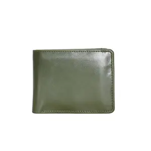Comfortable Price Embossed Logo Genuine Cowhide Leather Wallet Coin Credit Card Holder Pocket Wallet for Men