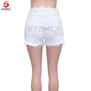 Dernier design Shorts en jean bleu strass cristal diamant coloré sexy Shorts en jean pour femmes Shorts pour femmes Shorts pour femmes - Product Image 3