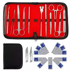Herramientas de disección Kit de disección de 16 piezas con estuche de almacenamiento de acero inoxidable para estudios biológicos precisos Instrumentos quirúrgicos - Product Image 2