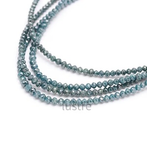 LUSTRE en LD Collar de cuentas de diamantes azules Joyería de cuentas finas 15 pulgadas Strand AAA + Excelente evaluación brillante de terceros - Product Image 5