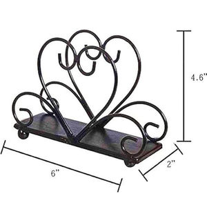 Servilletero festoneado de Metal de lujo de nuevo diseño, servilletero decorativo para el hogar para restaurante - Product Image 3