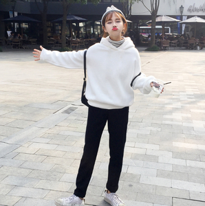 Talla asiática Unisex Hombres 100% Poliéster Fleece Barato OEM en blanco Personalizar Logo Sudadera con capucha suelta Sudaderas con capucha Sudadera con capucha - Product Image 2