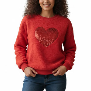 Sudadera con temática de corazones para San Valentín y opción de moda para ropa informal y colecciones de prendas de temporada - Product Image 1