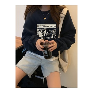 Unisex tutte le cose coltivano felpa Oversize stampata abbigliamento biologico sostenibile invernale - Product Image 5