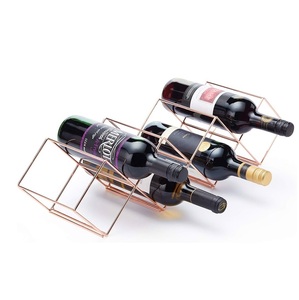 TQC Copper Finished Eco-Friendly Modern <b>Wine</b> Bottle Wall Holder for <b>Bar</b> Hotel Restaurant Decorative <b>Bar</b> Accessories - Product Image 1
