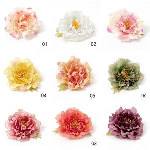 Luckygoods HT253349 Fleur de pivoine artificielle de style ancien faite à la main, fleurs artificielles pour la décoration de mariage, Noël et Nouvel An - Product Image 2