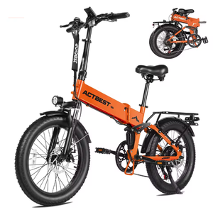 Bicicleta Eléctrica Plegable Act-Best de 20 Pulgadas, Motor de 48V 500W, Llantas Anchas, Cuadro de Aleación de Aluminio, Bicicleta para Desplazamientos Diarios - Product Image 1