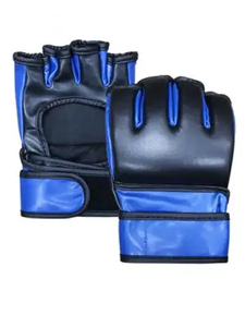 El mejor equipo de lucha, guantes MMA hechos a medida a la venta, guantes MMA de entrenamiento de cuero de vaca y PU negro de alta calidad - Product Image 3