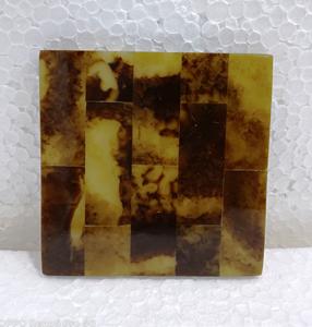 Custom Material Coaster Set Classic Style <b>round</b> Stone Pads for Kitchen Made in India - Product Image 3