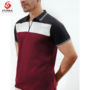 Verano nuevo diseño algodón manga corta hombres para Polos Color sólido estampado personalizado camisetas para hombre - Product Image 4