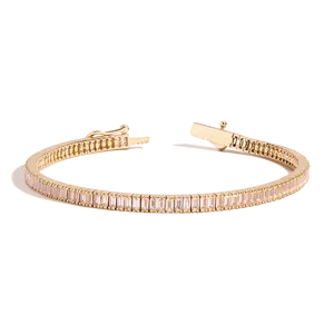Pulsera DE TENIS Baguette Morganite - Product Image 1