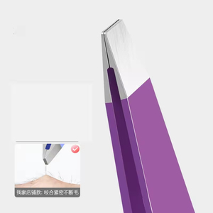 Pinzas de cejas de colores a la moda, marca personalizada para marcas de belleza, estudios de maquillaje y vendedores en línea - Product Image 2