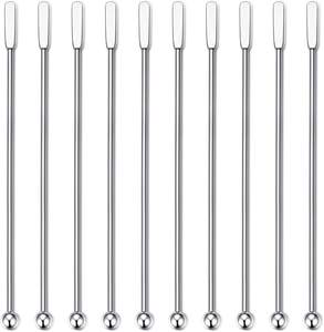 Cuchara Pequeño agitador de cóctel Fabricante Mango largo Durable Exquisito Multipropósito Mezcla y capas de bebidas de acero inoxidable - Product Image 6