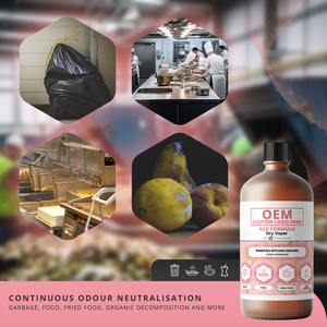 Neutraliseur d'odeurs à vapeur sèche formule rouge : cuisine, poubelle, aliments frits et odeurs organiques - Bouteille de 1L - OEM / Marque privée - Product Image 3