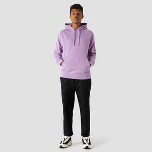 Sudaderas con capucha de color sólido para hombre Sudadera con capucha de manga completa con bordado de logotipo personalizado para adultos y niños - Product Image 2