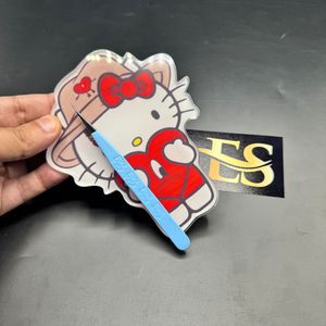 도매 제조업체 Hello Kitty 속눈썹 타일 핀셋 사용자 정의 로고 속눈썹 미용 자석 지속 가능한 미용 도구 OEM - Product Image 6