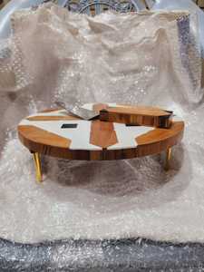 Amira ที่ตั้งเค้กทำจากไม้เรซินของสะสมพร้อมถาดโชว์ขนมแฮนด์เมดของตกแต่งโต๊ะสำหรับงานแต่งงาน - Product Image 3