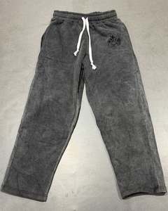 ชุดวอร์มผ้าฟลีซแบบมีฮู้ดสำหรับผู้ชายไซส์ใหญ่ ทรงหลวม แห้งเร็ว สไตล์สตรีทแวร์ สีพื้น แต่งลายปัก ย้อมสีแบบแอซิดวอช มีเชือกผูก - Product Image 3