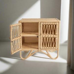 Organisateurs de vêtements pour enfants armoires en rotin naturel armoire de rangement de vêtements en osier pour bébés enfants - Product Image 4