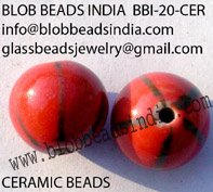 Cuentas de cerámica lisas, cuentas de cerámica sueltas coloridas duraderas, perfectas para joyería y artesanía casera, uso de cuentas de cerámica de la India - Product Image 4