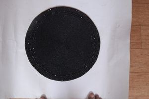 Elegant Silver Glass Beaded Premium Placemat 5mm Thickness for Weddings and Occasions - Product Image 4