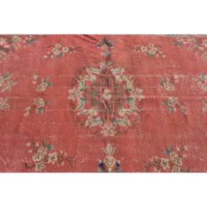 Vintage Turkish <b>Rug</b> Eco Friendly <b>Traditional</b> Beige 6.3 X 9 ft Wool Patchwork Design Dining Room Rectangle Model Latex Backing - Product Image 5