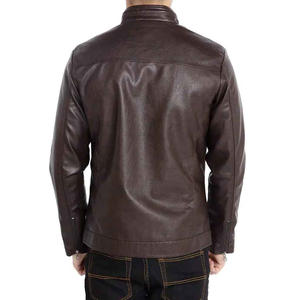 2025Top vente hommes hiver veste en cuir de mouton Pakistan meilleure qualité hommes col montant hiver veste en cuir meilleure qualité veste - Product Image 5