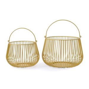 Cestas de Alambre Multifuncionales con Recubrimiento en Polvo, Ecológicas, Organizador Metálico para Almacenamiento en Cocina, Comercio Minorista y Supermercados |   Cesta Resistente - Product Image 2