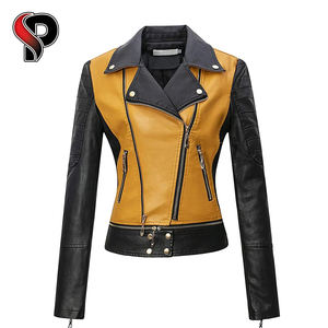 Chaqueta de bombardero de invierno marrón para hombre, chaqueta de cuero ajustada para motocicleta con técnicas bordadas, proceso terminado con cuello redondo - Product Image 3