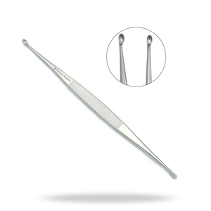 Curette en os Williger à double extrémité 5.5 pouces (14CM) 2MM 2.5MM de large Instruments chirurgicaux orthopédiques ovales en acier inoxydable - Product Image 1