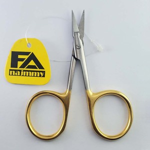 Tijeras económicas Punta de flecha Anillos de dedo grandes Hoja inferior dentada - Product Image 3