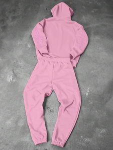 Fabricante personalizado de alta calidad 500GSM al por mayor entrenamiento gimnasio chándal hombres logotipo personalizado Jogger set. - Product Image 2