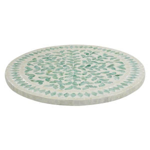 Plateau rotatif fabriqué à la main pour cuisine et salon nacre décorative paresseux Susan plateau tournant fait à la main du Vietnam - Product Image 5