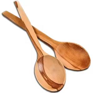 Cuchara de servir de madera con diseño elegante para servir comida en la mesa - Product Image 6