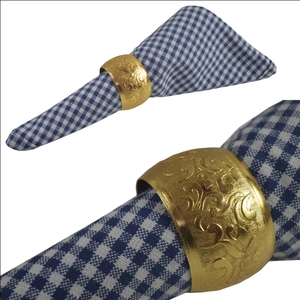 2023 nouveauté usine vente directe décoration de mariage plusieurs couleurs alliage solide métal ronds de serviette pour hôtel Restaurant décor - Product Image 3