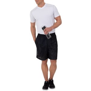 Pantalones cortos deportivos ligeros de verano para hombre, pantalones cortos holgados para correr con patrón sólido informal y bolsillos para entrenamiento de gimnasio de secado rápido para hombre - Product Image 5